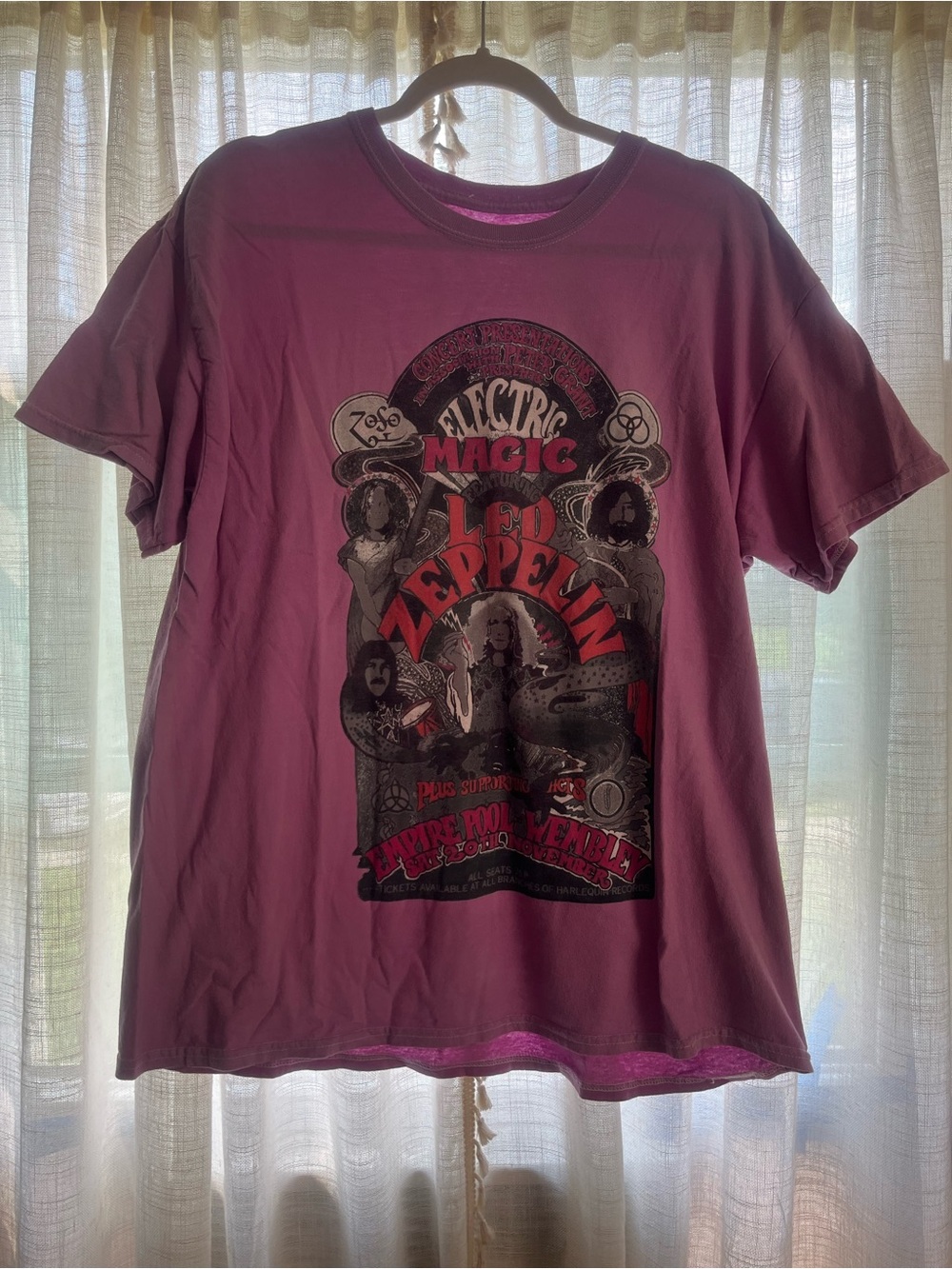 Led Zeppelin Electric Magic Graphic Tee - Purple
